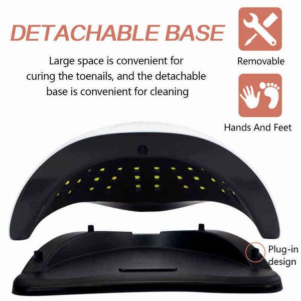 

nail dryers uv led lamp for s drying mainicure 4 timer with menory function professional all types gel salon 220225