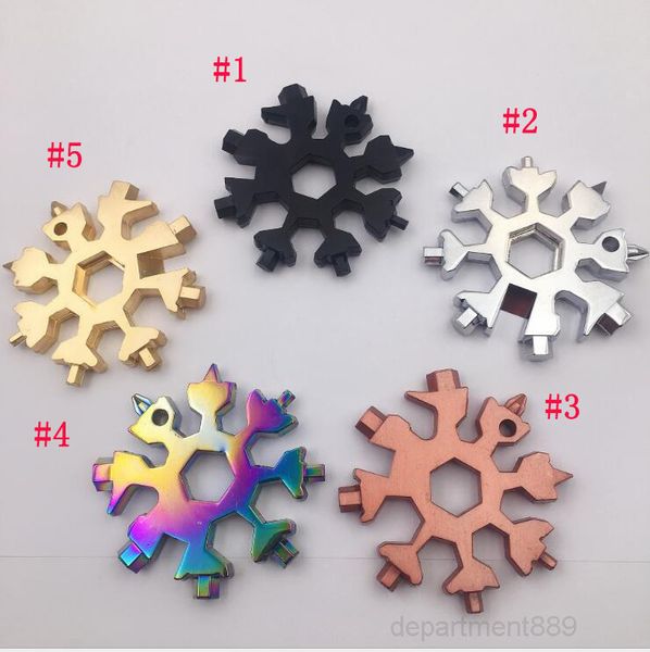 

new camp key ring pocket tool multifunction hike keyring multipurposer survive outdoor openers snowflake multi spanne hex wrench owc2804