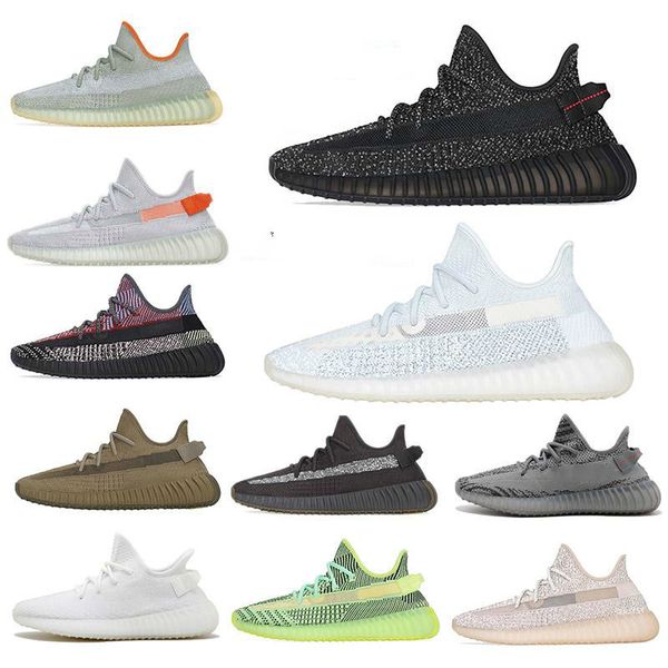 

2020 new comfort mens running shoes women sports sneakers kanye west desert sage static earth zyon tail light cinder v2 with ball