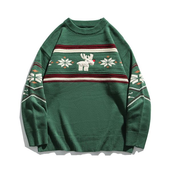 

2021 cartoons christmas lovers long sleeve sweater male and female jerseys iejz, White;black