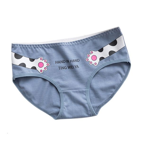 

good quality women's underwear breathable cotton cute print seamless briefs girls slimming underpants 2020 new, Black;pink