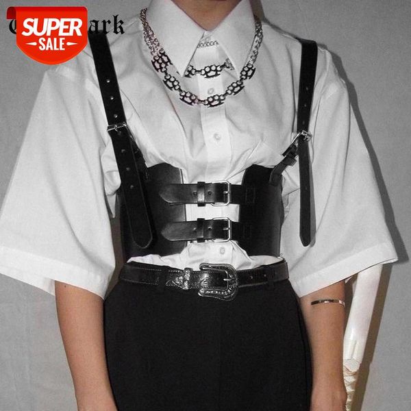 

goth dark faux leather grunge gothic corsets punk black pu mall goth women bustier bodycon backless patchwork camis streetwear #fs6w, White