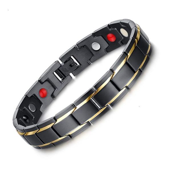 

factory45pcmen bangle brand fashion energy bracelet health design 316l stainless steel 4 in 1 bio magnetic bracelets jew