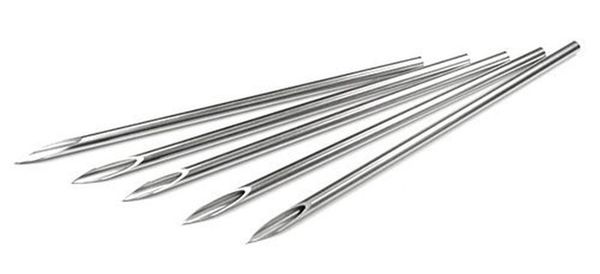 

modrsa 20pcs/set 14g 16g body piercing tools kit needle disposable for horseshoe ring captive lip eyebrow tongue body jewelry q jllwzq, Silver