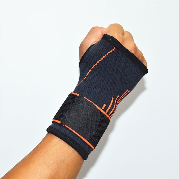

wrist support 1pc fitness training outdoor sports wristband tennis hand badminton guard pressure palm wraps1, Black;red