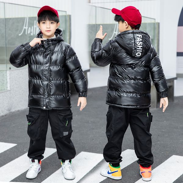 

balabala boys' down winter thickened 2020 new fashion children's cotton padded jacket (korean version, Blue;gray