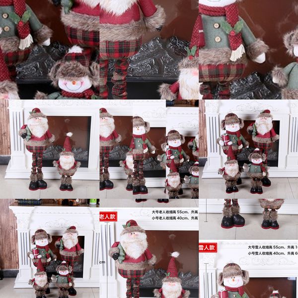 

decorations large stretch santa claus snowman doll l shop window layout