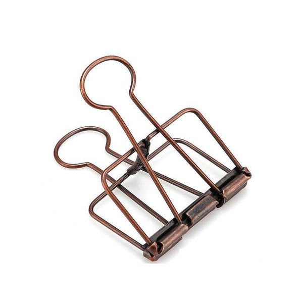 

bronze skeleton binder clips hollow out long paper p clip planner notebook clipers for home of sqcxid dh_seller2010