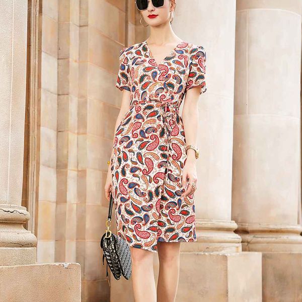 

2021 summer new retro-impression with low-sleeve cleavage belt thin fitting temperament dress women high-quality clothing 3rnj, Black;gray