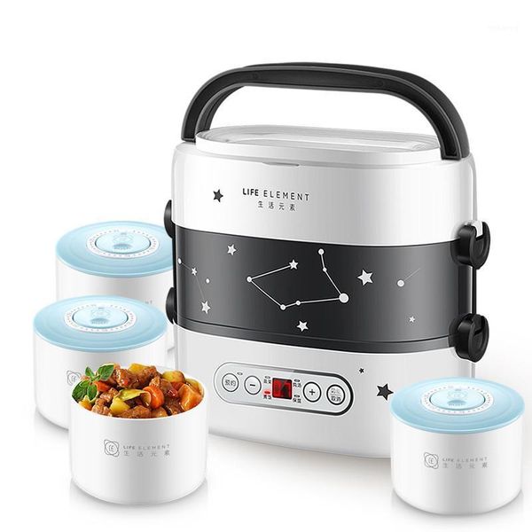 

rice cookers smart electric lunch box small cooker double layer automatic heating ceramic liner touch lcd appointment timing1