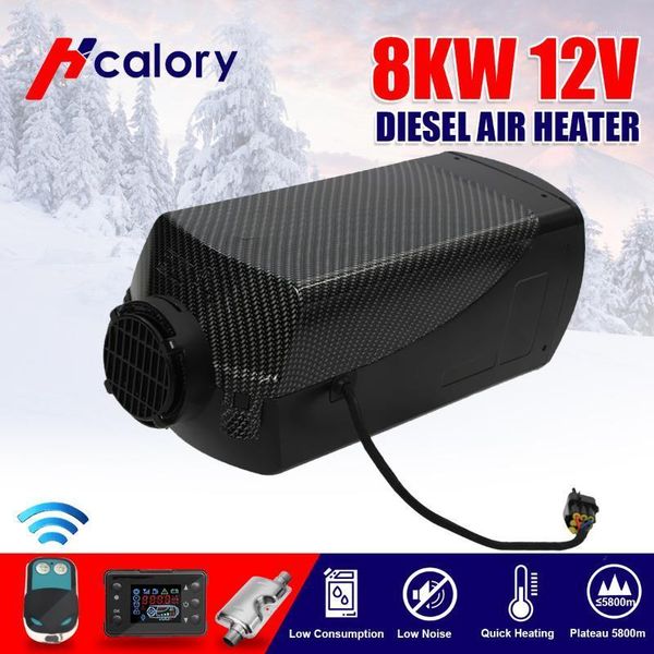 

hcalory 8kw 12v diesel heater parking air heater diesel parking set with remote control lcd monitor for rv, motorhome1