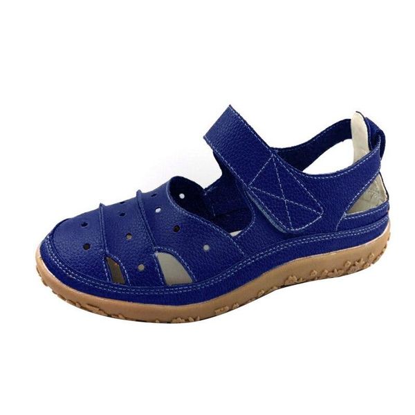 

women pu leather sandals hollow breathable leather shoes woman casual soft summer shoes women beach sandals size 35-43 white, Black
