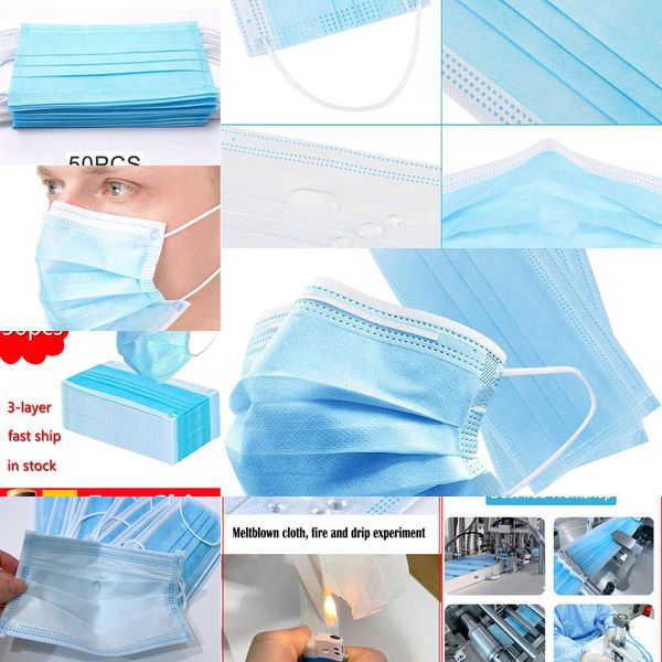 

factoryxn7t3-layer shipping 50outlet dhl dustproof pm2.5 safety men women disposable face masks