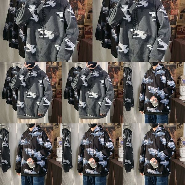 

zqyuo spring and autumn coat hooded men's casual pullover pullovercoat pulloverhooded loose pullover students ins fashion 2020 t-shirt, Black