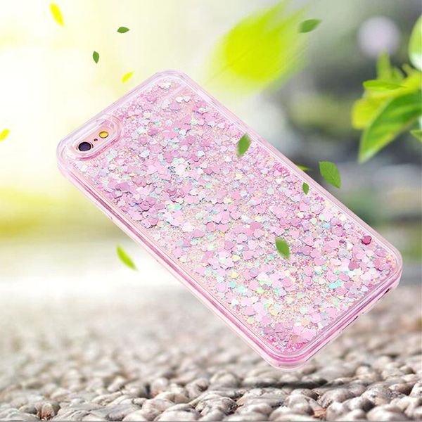 

quicksand liquid diamond hard plastic pc cases for iphone 13 12 11 xr x xs max 8 7 6s plus bling glitter gold foil star phone skin cover dhl