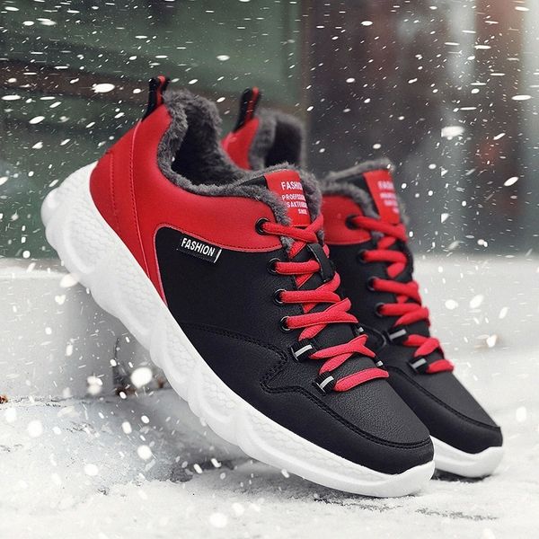 

new men casual shoes fashion winter men sneakers shoes cotton sneakers keep warm with fur men shoes outdoor man walking footwear #pu5i