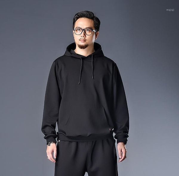 

men's hoodies & sweatshirts solid black cotton hoodie men hip hop sweatshirt male casual streetwear jacket coat hoody oversized clothin