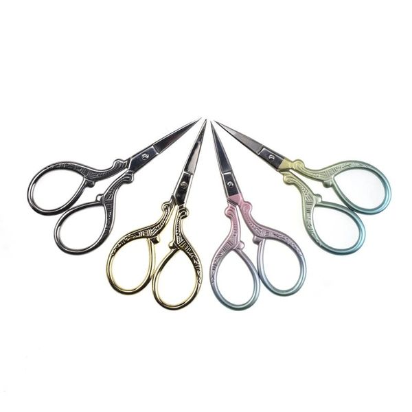 

4 colors tailor small scissors cross stitch embroidery sewing tools women handcraft diy tool tailor scissor sewing accessories, Black