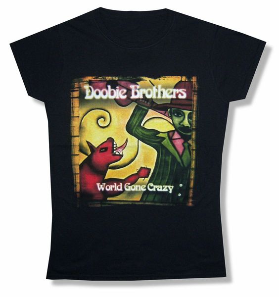 

doobie brothers world gone crazy tour 2011 girls juniors t shirt med new breathable tee shirt sport hooded sweatshirt hoodie
