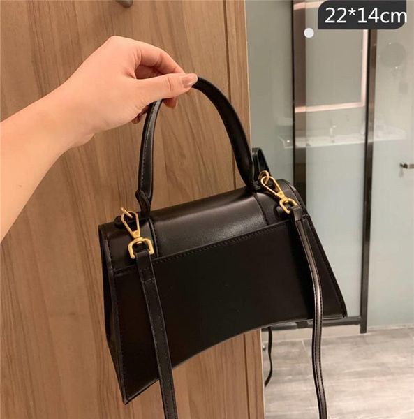 

hourglass small handle bag black and white graffiti printed smooth calfskin lady letter print womens shoulder bags, Black;red