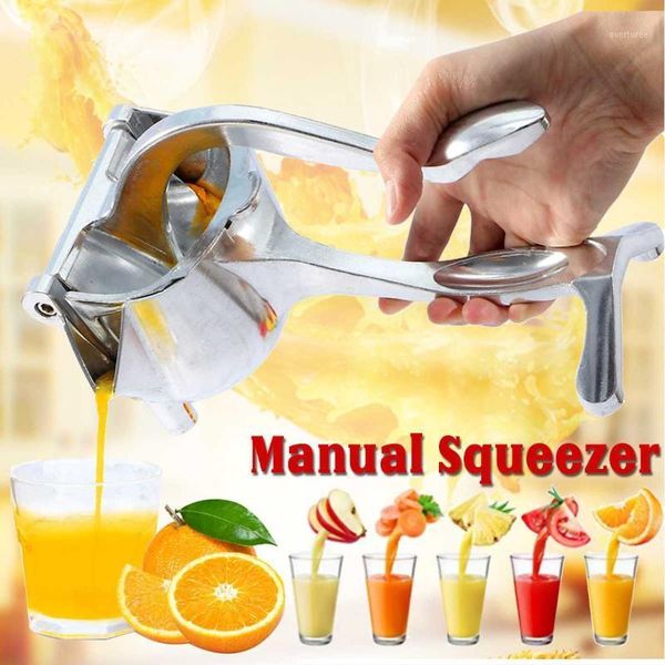 

juicers manual juice squeezer aluminum alloy hand pressure juicer pomegranate orange lemon sugar cane kitchen fruit tool1