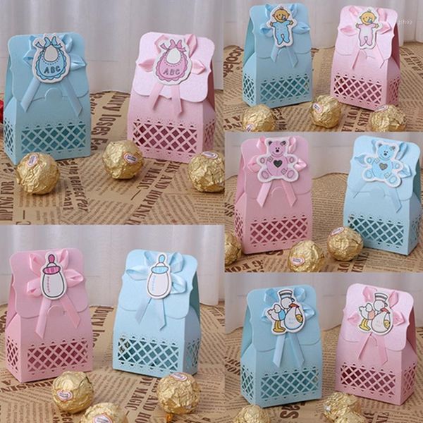 

12pcs ribbon candy boxes for baby newborns shower birthday party bags favor gift1