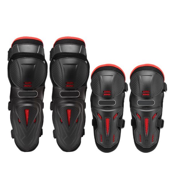 

4pc motorcycle knee & elbow protective pads motocross skating knee protectors riding protective gears pads protection