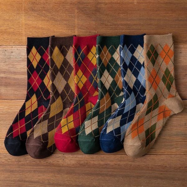 

ladies long retro fashion cotton warm ankle winter autumn spring socks, Red;black