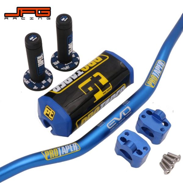 

motorcycle 1-1/8" 28mm handlebar handle hand fat bar pads grips clamp mount for pro yz250 yz450 yz250f yz450f wr450 wr250