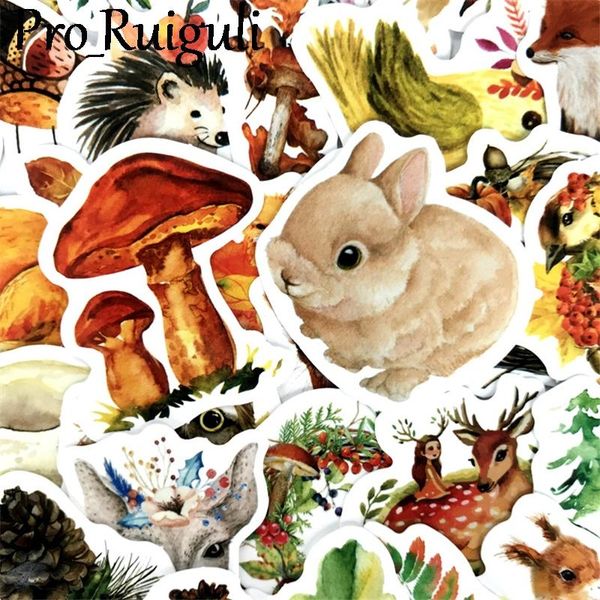 

41pcs красочных животных осень scrapbooking наклейка пакетов водонепроницаемых скейтборд багаж гитара граффити детских таблички pasters пода