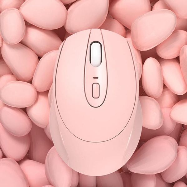 

newmini pink fresh art creative cute mouse 2.4ghz silent student portable wireless mouse for office lapdesktop