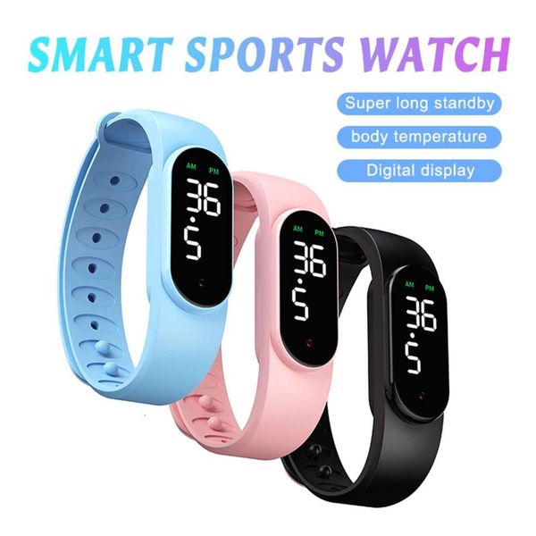 

men's and women's sports smart watch bracelet with temperature tracker