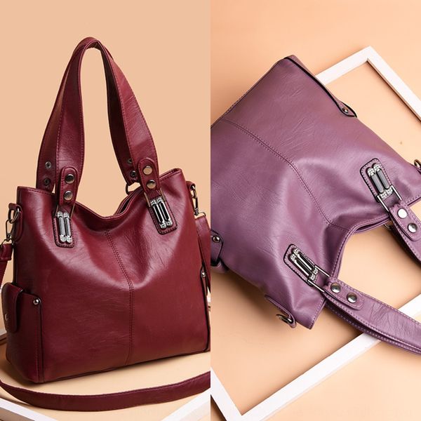 

плечо сумка 2019 новый плечо bagfashion новый женский универсальный мягкий кожаный большой емкости портативный сумка stjot