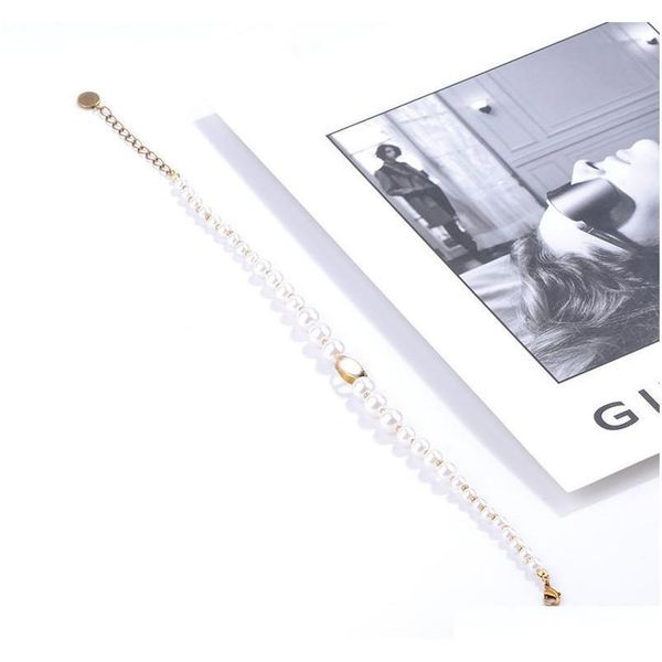 

vintage pearl alphabet bracelet letters ladies necklaces brand choker chain necklace women necklace jlluwr dayupshop, Black