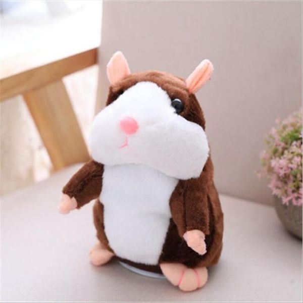 

dropshipping talking hamster falante mouse pet plush toy cute talking sound record educational stuffed doll children gifts 15cm wmtuzk