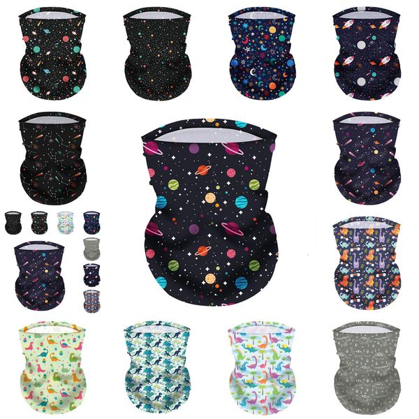 

dhl shipping kids neck gaiter bandanas breathable face mask multifunctional bandana heandband scarf for boys and girls s oqymu, Black