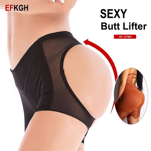 S-3XL Seksi Kadınlar Popo Kaldırıcı Şekillendirici Vücut Karın Kontrol Külot Şort Push Up Bum Asansör Arttırıcı Shapewear Iç Çamaşırı 201222