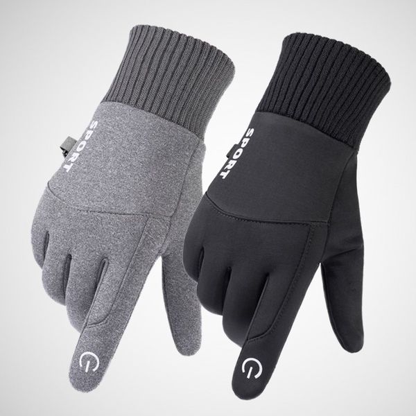 

gloves, men' fashion, student driver' bicycle, winter cold proof thin style, spring and autumn cycling plush, Blue;gray