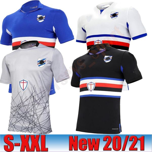 

2020 2021 sampdoria soccer jersey home sesy third 20 21 murillo linetty jankto yoshida maroni gabbiadini football uniform shirts thailand, Black