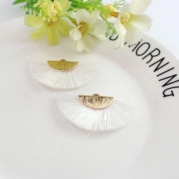 

1pair мини вентилятор форма кисточек кулон diy boho ювелирные изделия декоративные поставки женщин серьги ожерелье нахождение кисточка бахро