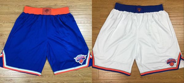 

new york knicks men breathable pants classic basketball shorts, Black