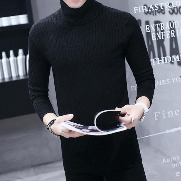 

men's sweaters winter ski high neck thick warm sweater men turtleneck brand mens pullover knitwear male double collar1, White;black