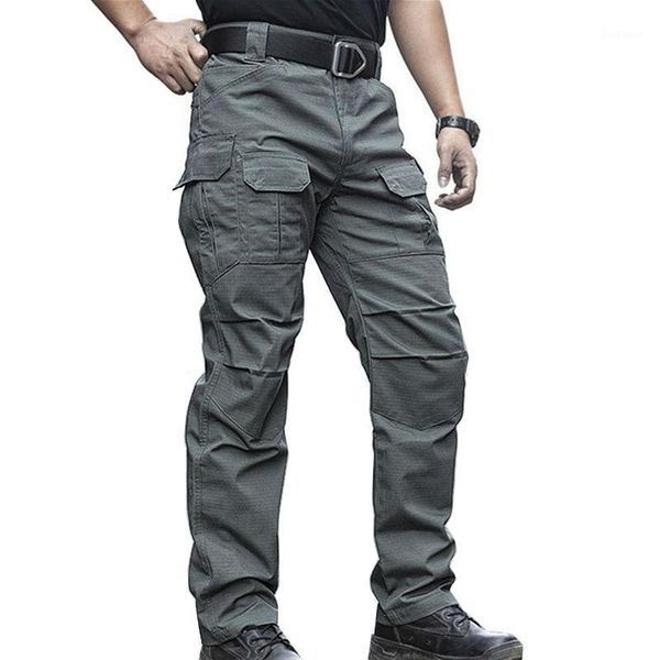 

outdoor pants ix8 tactical hiking men muti pockets swat army combat cargo male assault workout trousers cyf0671, Black;green