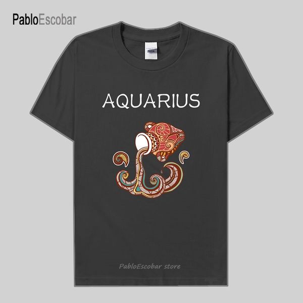 

двенадцать созвездий mens водолей печать тонкий fi мужчины одежда летняя мода s дизайнеров толстовку футболки толстовка