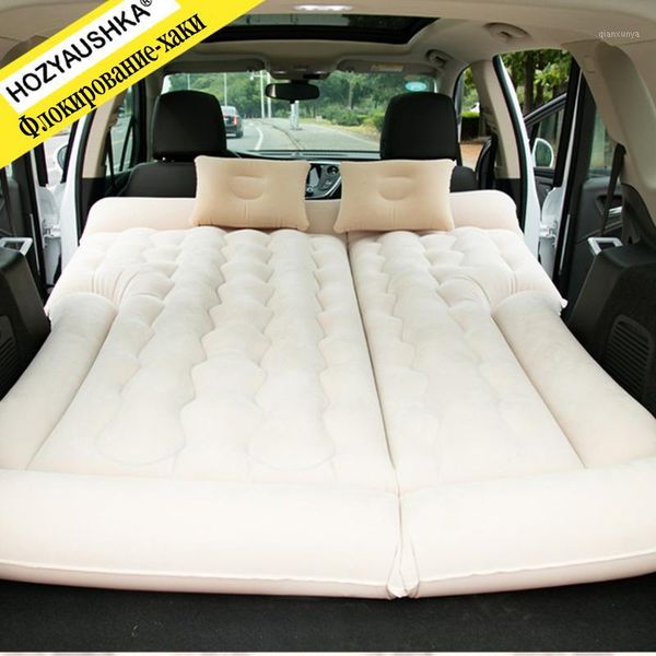 

car inflatable bed rear row sleeping pad mattress car suv travel air bed1
