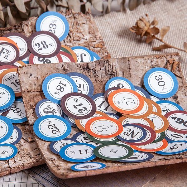 

100pcs lot round alphabe stickers decorative scrapbooking album stickers journal back to school stick label stationery wmtdeq bdesybag