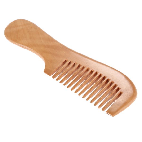 

1 pc wooden comb popular natural health care hair comb anti-static comb wood hairbrush with handle massage, Silver