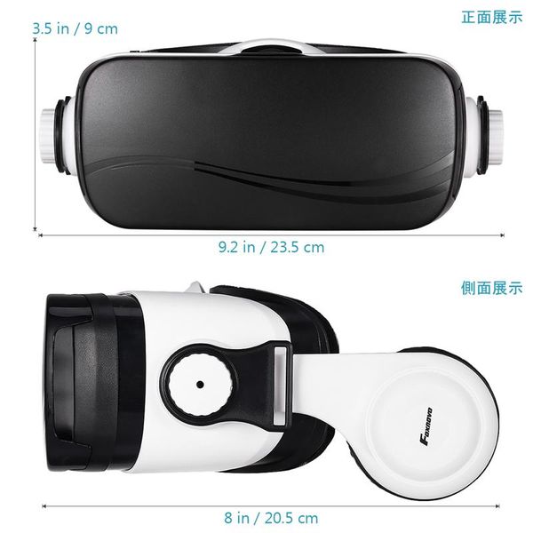 

foxnovo pc d vr immersive movie glass headset virtual reality adjustable games video headphone glasses goggles
