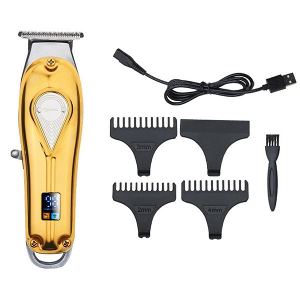 

hair clippers full metal for men led display barber clippers cordless