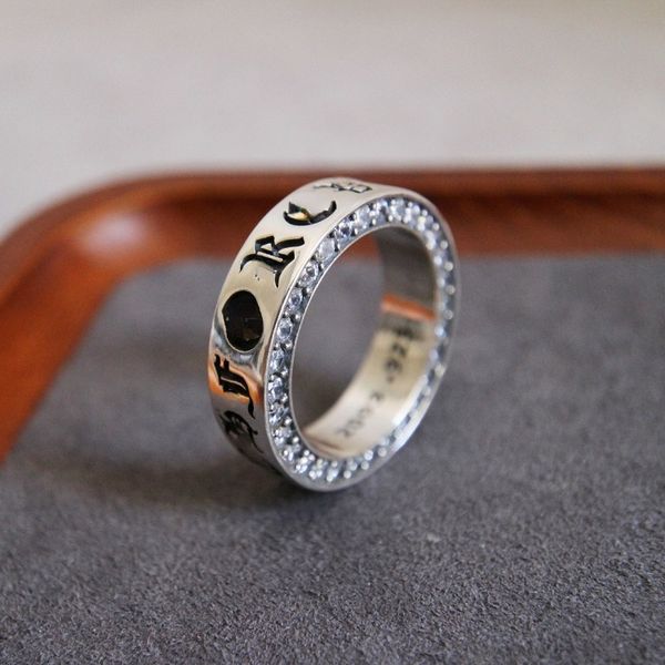 

ring with diamond lovers cross flower men forever rings for women, Silver